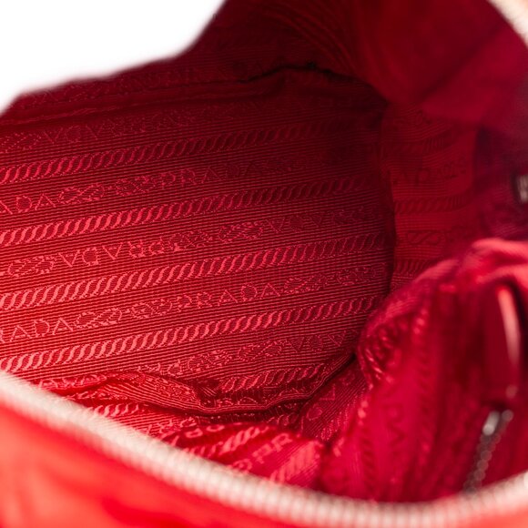 Authentic Ladies Red Prada Quilted Tesstuto Impuntu Mini Backpack - Picture 11 of 15